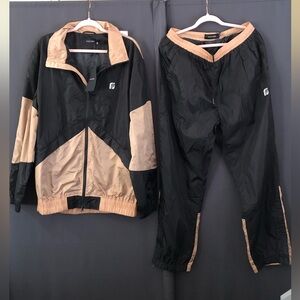 NWT Exclusive Feature Store size XL Track pants and jacket set in Black Nude